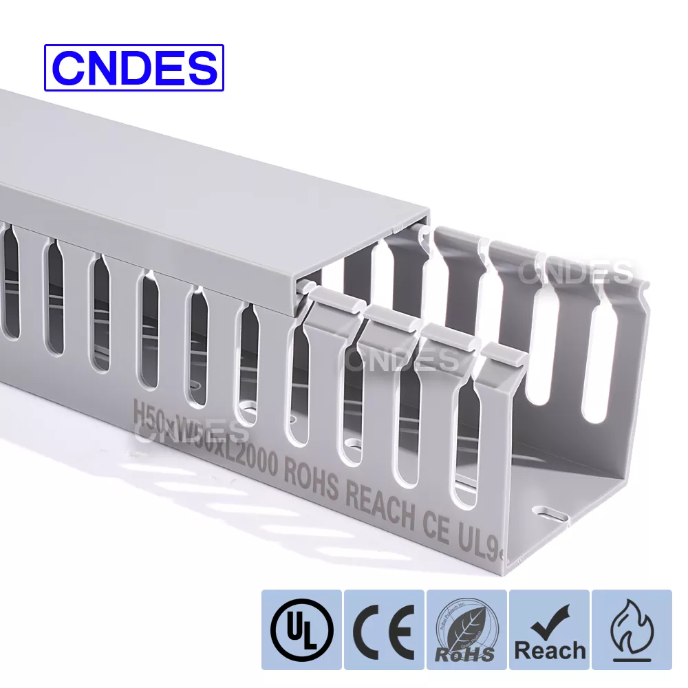 50×50 Slotted PVC Finger Type Wiring Duct